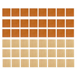 Maxbell 48 Pieces 1/12 Scale Dollhouse Flooring Bedroom Ornaments Wooden Floor Tiles