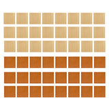 Maxbell 48 Pieces 1/12 Scale Dollhouse Flooring Bedroom Ornaments Wooden Floor Tiles