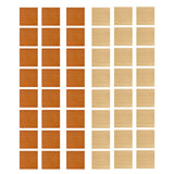 Maxbell 48 Pieces 1/12 Scale Dollhouse Flooring Bedroom Ornaments Wooden Floor Tiles