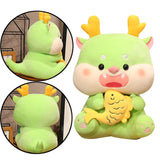 Maxbell 2024 New Year Stuffed Animal Doll Lovely Dragon Plush Toy for Holiday Office