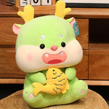 Maxbell 2024 New Year Stuffed Animal Doll Lovely Dragon Plush Toy for Holiday Office