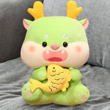 Maxbell 2024 New Year Stuffed Animal Doll Lovely Dragon Plush Toy for Holiday Office