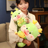 Maxbell 2024 New Year Stuffed Animal Doll Lovely Dragon Plush Toy for Holiday Office