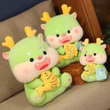 Maxbell 2024 New Year Stuffed Animal Doll Lovely Dragon Plush Toy for Holiday Office