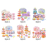 Maxbell Princess Tea Time Toys Dessert Play Foods Accessories for Birthday Gift Girls Style A