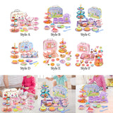 Maxbell Princess Tea Time Toys Dessert Play Foods Accessories for Birthday Gift Girls Style A