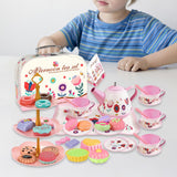 Maxbell Princess Tea Time Toys Dessert Play Foods Accessories for Birthday Gift Girls Style A