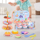 Maxbell Princess Tea Time Toys Dessert Play Foods Accessories for Birthday Gift Girls Style D