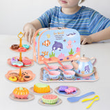 Maxbell Princess Tea Time Toys Dessert Play Foods Accessories for Birthday Gift Girls Style D