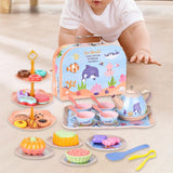 Maxbell Princess Tea Time Toys Dessert Play Foods Accessories for Birthday Gift Girls Style D