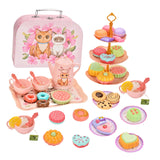 Maxbell Princess Tea Time Toys Dessert Play Foods Accessories for Birthday Gift Girls Style E