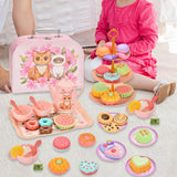 Maxbell Princess Tea Time Toys Dessert Play Foods Accessories for Birthday Gift Girls Style E