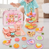 Maxbell Princess Tea Time Toys Dessert Play Foods Accessories for Birthday Gift Girls Style E