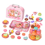 Maxbell Princess Tea Time Toys Dessert Play Foods Accessories for Birthday Gift Girls Style F