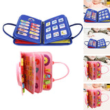 Maxbell Montessori Busy Board Travel Toys Educational for Kids Birthday Gift Blue