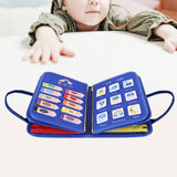 Maxbell Montessori Busy Board Travel Toys Educational for Kids Birthday Gift Blue