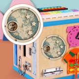 Maxbell Montessori Busy Board DIY Material Basic Skill for Boys Children Age 2 3 4 5
