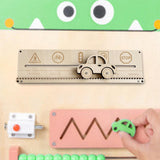 Maxbell Activity Board Montessori Sensory Activity Board for Party Teaching Birthday