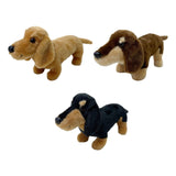 Maxbell Dachshund Doll Creative Plush Animal Figures for New Year Girlfriend Holiday Light Brown