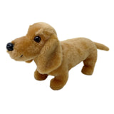 Maxbell Dachshund Doll Creative Plush Animal Figures for New Year Girlfriend Holiday Light Brown