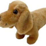 Maxbell Dachshund Doll Creative Plush Animal Figures for New Year Girlfriend Holiday Light Brown