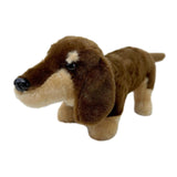 Maxbell Dachshund Doll Creative Plush Animal Figures for New Year Girlfriend Holiday Dark Brown