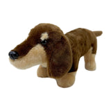Maxbell Dachshund Doll Creative Plush Animal Figures for New Year Girlfriend Holiday Dark Brown