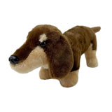 Maxbell Dachshund Doll Creative Plush Animal Figures for New Year Girlfriend Holiday Dark Brown