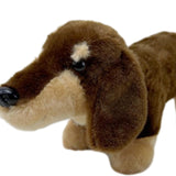 Maxbell Dachshund Doll Creative Plush Animal Figures for New Year Girlfriend Holiday Dark Brown