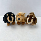 Maxbell Dachshund Doll Creative Plush Animal Figures for New Year Girlfriend Holiday Black