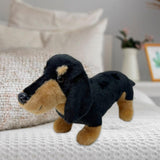Maxbell Dachshund Doll Creative Plush Animal Figures for New Year Girlfriend Holiday Black