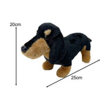 Maxbell Dachshund Doll Creative Plush Animal Figures for New Year Girlfriend Holiday Black