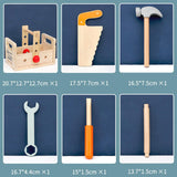 Maxbell Wooden Tool Set Learning Pretend Play for Counting Problem Solving Preschool