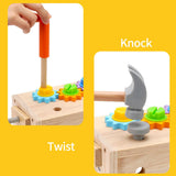 Maxbell Wooden Tool Set Learning Pretend Play for Counting Problem Solving Preschool
