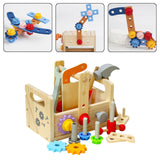 Maxbell Wooden Tool Set Learning Pretend Play for Counting Problem Solving Preschool