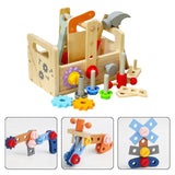 Maxbell Wooden Tool Set Learning Pretend Play for Counting Problem Solving Preschool