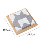 Maxbell Wooden Blocks Puzzle Early Brain Teasers Toy for Kids Children Boys