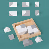 Maxbell Wooden Blocks Puzzle Early Brain Teasers Toy for Kids Children Boys