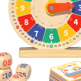 Maxbell Wooden Clock Kids Toy Teaching Clocks for Kids for Clocks Practice Baby Kids