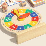 Maxbell Wooden Clock Kids Toy Teaching Clocks for Kids for Clocks Practice Baby Kids