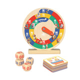 Maxbell Wooden Clock Kids Toy Teaching Clocks for Kids for Clocks Practice Baby Kids