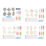 Maxbell DIY Crystal Paint Arts and Craft Kits Crystal Art Paint Set for Adults Gifts Spring Festival