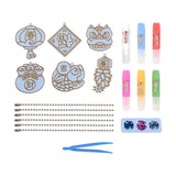 Maxbell DIY Crystal Paint Arts and Craft Kits Crystal Art Paint Set for Adults Gifts Spring Festival