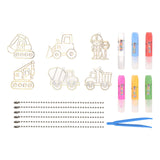 Maxbell DIY Crystal Paint Arts and Craft Kits Crystal Art Paint Set for Adults Gifts Engineering vehicle