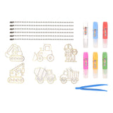 Maxbell DIY Crystal Paint Arts and Craft Kits Crystal Art Paint Set for Adults Gifts Engineering vehicle