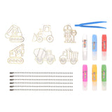 Maxbell DIY Crystal Paint Arts and Craft Kits Crystal Art Paint Set for Adults Gifts Engineering vehicle