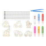 Maxbell DIY Crystal Paint Arts and Craft Kits Crystal Art Paint Set for Adults Gifts Engineering vehicle