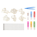 Maxbell DIY Crystal Paint Arts and Craft Kits Crystal Art Paint Set for Adults Gifts Dinosaurs