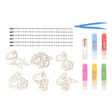 Maxbell DIY Crystal Paint Arts and Craft Kits Crystal Art Paint Set for Adults Gifts Dinosaurs