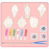 Maxbell DIY Crystal Paint Arts and Craft Kits Crystal Art Paint Set for Adults Gifts Dessert